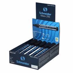 Schneider Schreibgeräte Maxx 293 marqueur 10 pièce(s) Pointe biseautée Noir