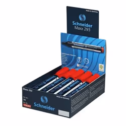 Schneider Schreibgeräte Maxx 293 marqueur 10 pièce(s) Pointe biseautée Rouge