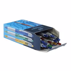 Schneider Schreibgeräte Loox Bleu Stylo à bille rétractable avec clip Moyen 20 pièce(s)