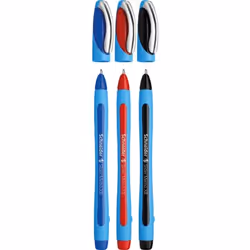 Schneider Schreibgeräte Slider Memo, Clip, Stylo à bille rétractable avec clip, Noir, Bleu, Rouge, 3 pièce(s), Extra-large