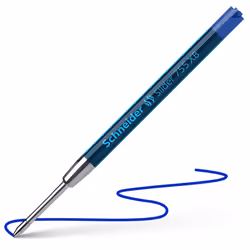 Schneider AG Slider 755, Bleu, Extra-large, Acier inoxydable, G2, Stylo à bille, ISO 12757-2