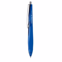 Schneider Schreibgeräte Haptify, Clip, Stylo à bille rétractable avec clip, Rechargeable, Bleu, 10 pièce(s), Moyen
