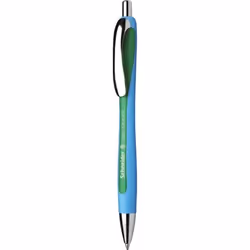 Schneider Schreibgeräte Slider Rave, Clip, Stylo à bille rétractable avec clip, Rechargeable, Vert, 5 pièce(s), Extra-large