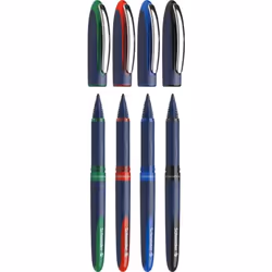 Schneider Schreibgeräte One Business, Stylo à bille retractable avec clip, Multicolore, Noir, Bleu, Vert, Rouge, Plastique, 0 ...