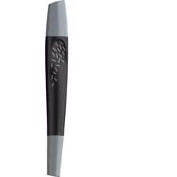 Schneider Schreibgeräte Breeze, Stylo à bille retractable par rotation, Noir, Gris, Gris, Plastique, Blue Angel, Allemagne