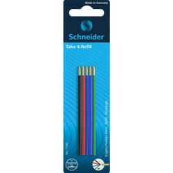 Schneider Schreibgeräte Take 4 Refill Moyen Noir, Bleu, Vert, Rouge 5 pièce(s)
