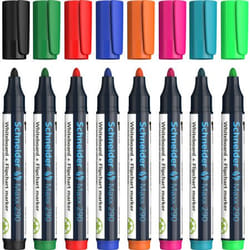 Schneider Schreibgeräte Maxx marqueur 8 pièce(s) Pointe ogive Noir, Bleu, Vert, Bleu clair, Vert clair, Orange, Rose, Rouge
