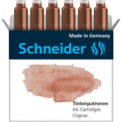 Schneider Schreibgeräte Pastel cartouche d'encre 6 pièce(s) Original Marron