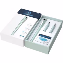 Schneider Schreibgeräte Callissima Gift Box, Couleur menthe, Système de remplissage cartouche, Bleu, Fin, Ambidextre, 1 pièce ...