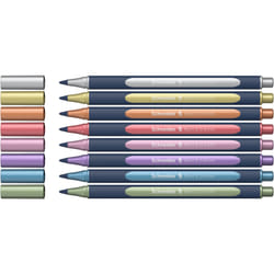 Schneider Schreibgeräte Paint-It 050 Stylo à bille retractable avec clip Cuivre, Or, Bleu métal, Vert métal, Rouge métallisé, Violet métallisé, Rose, Argent 8 pièce(s)