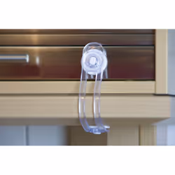 Olympia 98352 crochet de verrouillage et de vestiaire Transparent, Blanc Plastique, Silicone 1 pièce(s)