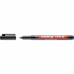 Edding 4-140001, Noir, Extra-fin, Noir, Plastique, Rond, Métal