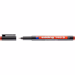 Edding 4-140002, Rouge, Extra-fin, Noir, Plastique, Rond, 0,3 mm