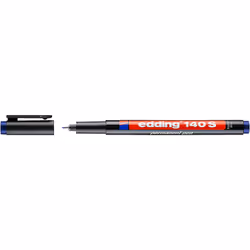 Edding 4-140003, Bleu, Extra-fin, Noir, Plastique, Rond, 0,3 mm