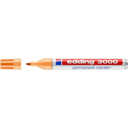 Edding 3000 marqueur indélébile Pointe ogive Orange clair 1 pièce(s)