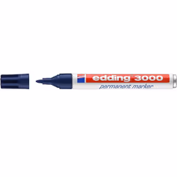 Edding 3000, Bleu, Pointe ogive, Bleu, Rouge, Blanc, Aluminium, Plastique, 1,5 mm, 3 mm