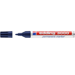 Edding 3000 marqueur indélébile Pointe ogive Bleu 10 pièce(s)