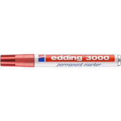 Edding 3000 marqueur indélébile Pointe ogive Rouge 1 pièce(s)