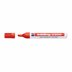 Edding 3300, Rouge, Pointe ogive, Rouge, Blanc, Plastique, 5 mm, CE