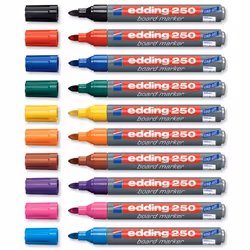 Edding 250 marqueur 10 pièce(s) Pointe ogive Noir