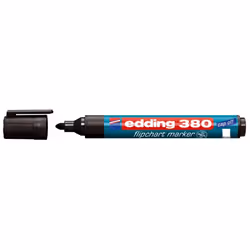 Edding 380, 1 pièce(s), Noir, Pointe en forme de chiffre, Plastique, Rond, 1,5 mm