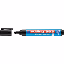 Edding 383, 1 pièce(s), Noir, Pointe biseautée, Multicolore, Polypropylène (PP), Rond