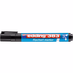 Edding 383 marqueur 1 pièce(s) Pointe biseautée Noir