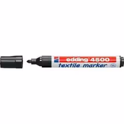 Edding Textielmarker e-4500, Noir, Noir, Blanc, 3 mm