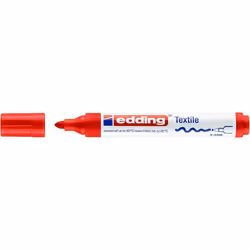 Edding 4500, Rouge, Pointe ogive, Rouge, Blanc, 2 mm, 3 mm, Coton, Lin, Soie
