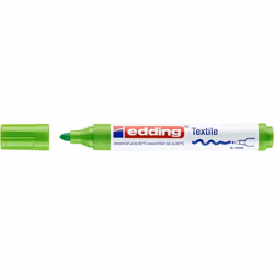 Edding 4500, Vert clair, Pointe ogive, Vert, Blanc, 2 mm, 3 mm, Coton, Lin, Soie