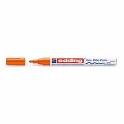 Edding 751, Orange, Orange, Blanc, 1 couleurs, Moyen, Pointe ogive, Rond