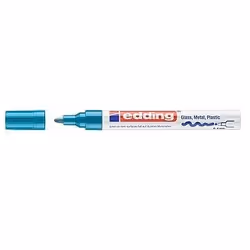 Edding 750, Bleu clair, Bleu, Blanc, 1 couleurs, Pointe ogive, Rond, 2 mm