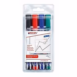 Edding 360, Noir, Bleu, Vert, Rouge, Pointe du marqueur, Multicolore, Plastique, 1,5 mm, 3 mm