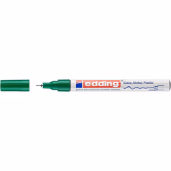 Edding 780, Vert, Pointe fine, Vert, Blanc, Aluminium, Fin, 0,8 mm