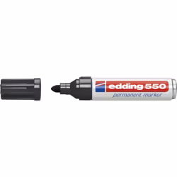 Edding 550, Noir, Noir, Blanc, 3 mm, 4 mm, 1 pièce(s), Ampoule