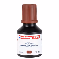 Edding T 25, Marron, 30 ml, edding No.1, 21, 22, 25, 400, 500, 550, 800, 850, 3000, 3300, 1 pièce(s)