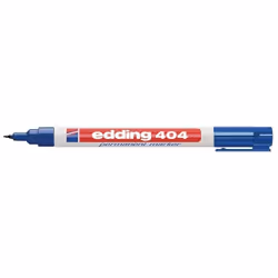 Edding 404, Bleu, Pointe ogive, Bleu, Blanc, Plastique, 0,75 mm, 0,75 mm