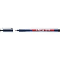 Edding 1800 Stylos à encre gel avec bouchon Noir 1 pièce(s)
