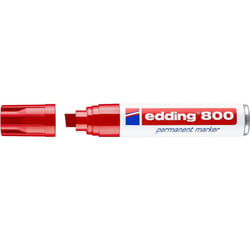 Edding 800 marqueur indélébile Pointe biseautée Rouge 1 pièce(s)