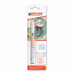 Edding e-780/1 marqueur peinture blanc boîte/10, Blanc, Blanc, Fin, Pointe fine, Rond, 0,8 mm