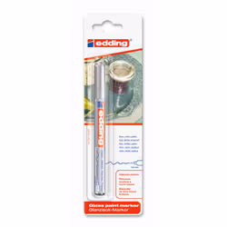 Edding e-780/1 marqueur peinture argent boîte/10, Argent, Argent, Fin, Pointe fine, Rond, 0,8 mm