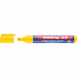 Edding 33, Jaune, Pointe biseautée, Multicolore, Polypropylène (PP), Moyen, 1 mm