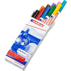 Edding 751 Noir, Bleu, Marron, Vert, Bleu clair, Orange, Rose, Rouge, Violet, Jaune 10 pièce(s)