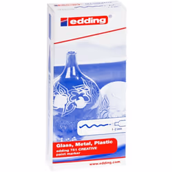 Edding 751 Noir, Bleu, Marron, Vert, Bleu clair, Orange, Rose, Rouge, Violet, Jaune 10 pièce(s)