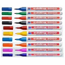 Edding 3000, Bleu, Blanc, Plastique, 1,5 mm, 10 pièce(s)