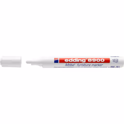 Edding 8750, Blanc, Pointe ogive, Aluminium, 2 mm, 4 mm, Verre, Métal, Plastique, Caoutchouc, Bois