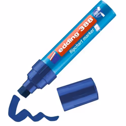 Edding 388, 1 pièce(s), Bleu, Pointe biseautée, Bleu, 4 mm, 1,2 cm