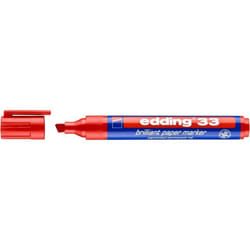 Edding 33 marqueur indélébile Pointe biseautée Rouge 1 pièce(s)