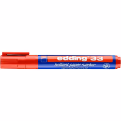 Edding 33 marqueur indélébile Pointe biseautée Rouge 1 pièce(s)