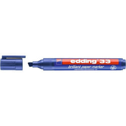 Edding 33 marqueur indélébile Pointe biseautée Bleu 1 pièce(s)